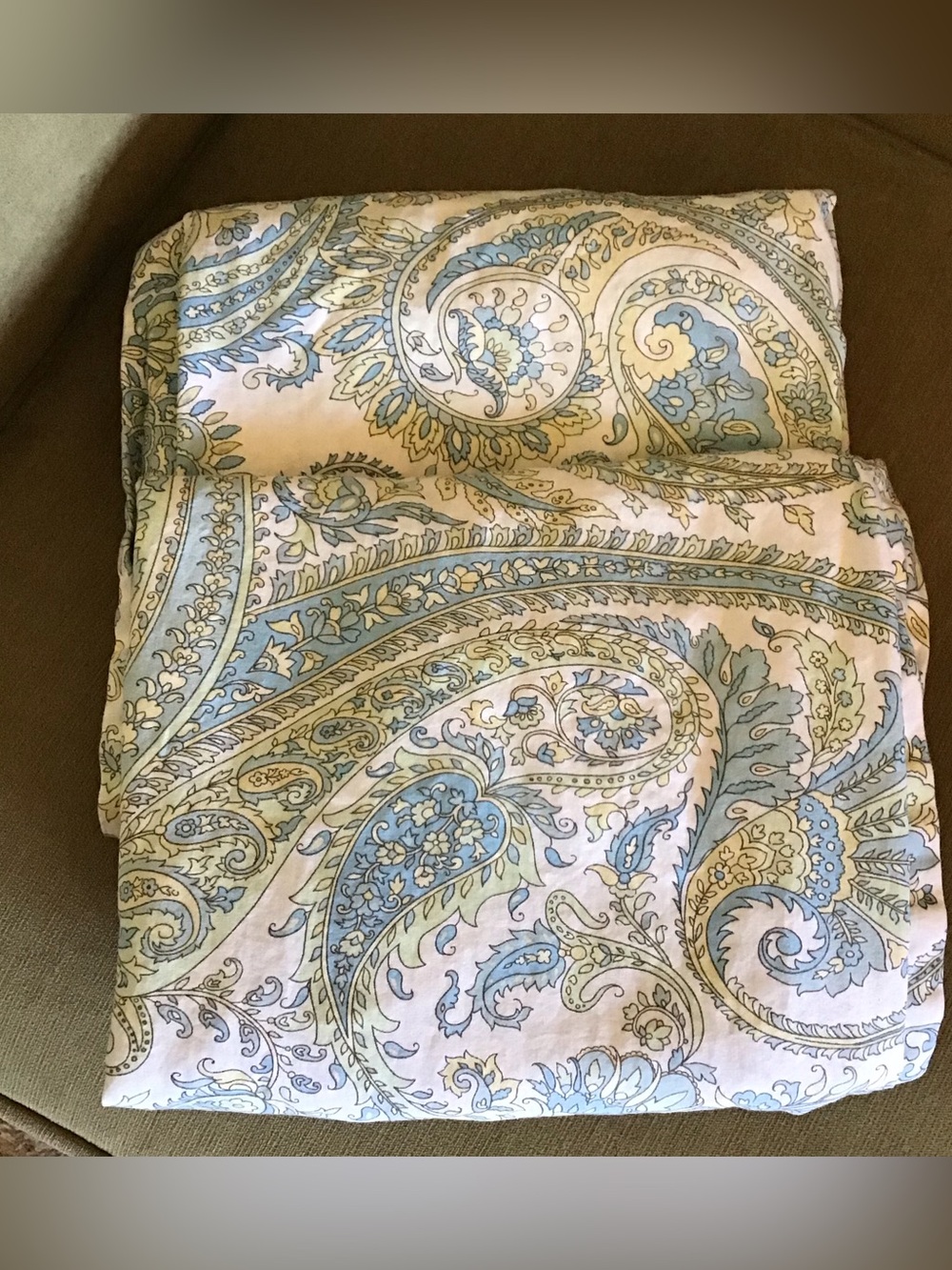 Vintage Ralph Lauren RARE PATTERN Paisley King Sized Pillowcases (2)
